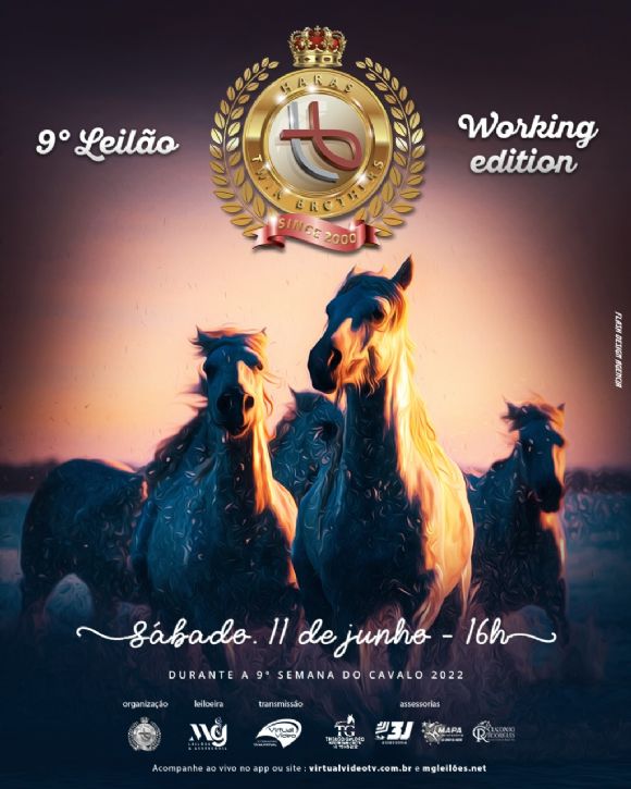9º Leilão Haras Twin Brothers – Working Edition